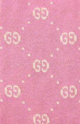 Детские хлопковые гольфы GUCCI розового цвета по цене 5900 руб., арт. 480715/4K443 | Фото 2 Детские хлопковые гольфы GUCCI розового цвета, арт. 480715/4K443 | Фото 2