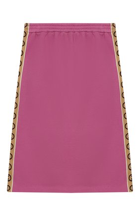Детская хлопковая юбка GUCCI розового цвета по цене 25050 руб., арт. 596244/XJB8Z | Фото 1 Детская хлопковая юбка GUCCI розового цвета, арт. 596244/XJB8Z | Фото 1 (Материал внешний: Хлопок; Случай: Повседневный; Ростовка одежда: 10 - 11 лет | 140 - 146см, 12 лет | 152 см, 6 лет | 116 см, 8 лет | 128 см)