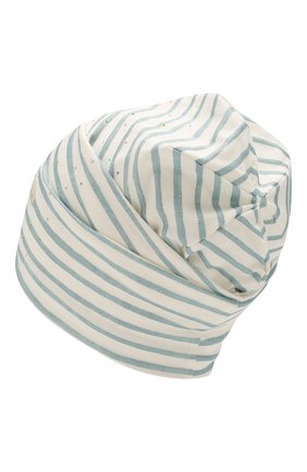 Детского хлопковая шапка IL TRENINO белого цвета, арт. 20 6929/E0 | Фото 2 (Материал: Хлопок, Текстиль)