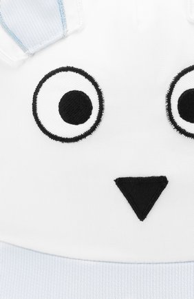 Детская хлопковая кепка IL TRENINO белого цвета, арт. 20 7034/E0 | Фото 3 (Материал: Текстиль, Хлопок; Кросс-КТ НВ: Шапочки-аксессуары)