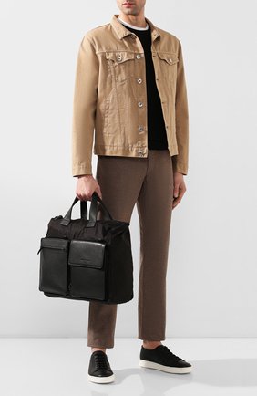 Мужская сумка-тоут SALVATORE FERRAGAMO черного цвета по цене 139000 руб., арт. Z-0726385 | Фото 2 Мужская сумка-тоут SALVATORE FERRAGAMO черного цвета, арт. Z-0726385 | Фото 2