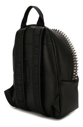 Мужской кожаный рюкзак PHILIPP PLEIN черного цвета по цене 135900 руб., арт. S20A MBA0887 PLE053N | Фото 3 Мужской кожаный рюкзак PHILIPP PLEIN черного цвета, арт. S20A MBA0887 PLE053N | Фото 3