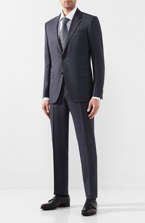 Мужские кожаные монки SANTONI темно-синего цвета по цене 39950 руб., арт. MCC013973JJ1I0BRU59 | Фото 2 Мужские кожаные монки SANTONI темно-синего цвета, арт. MCC013973JJ1I0BRU59 | Фото 2