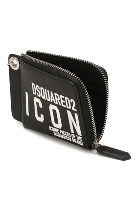 Мужской кожаное портмоне DSQUARED2 черного цвета по цене 24650 руб., арт. WAM0010 12902618 | Фото 3 Мужской кожаное портмоне DSQUARED2 черного цвета, арт. WAM0010 12902618 | Фото 3