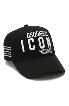 Мужской хлопковая бейсболка icon DSQUARED2 черного цвета по цене 11000 руб., арт. BCM0290 05C00001 | Фото 1 Мужской хлопковая бейсболка icon DSQUARED2 черного цвета, арт. BCM0290 05C00001 | Фото 1