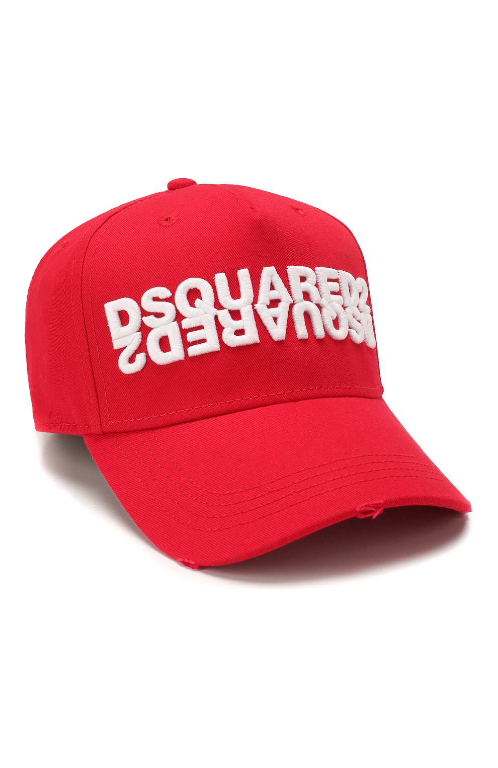 Мужской хлопковая бейсболка DSQUARED2 красного цвета, арт. BCM0282 05C00001 | Фото 1
