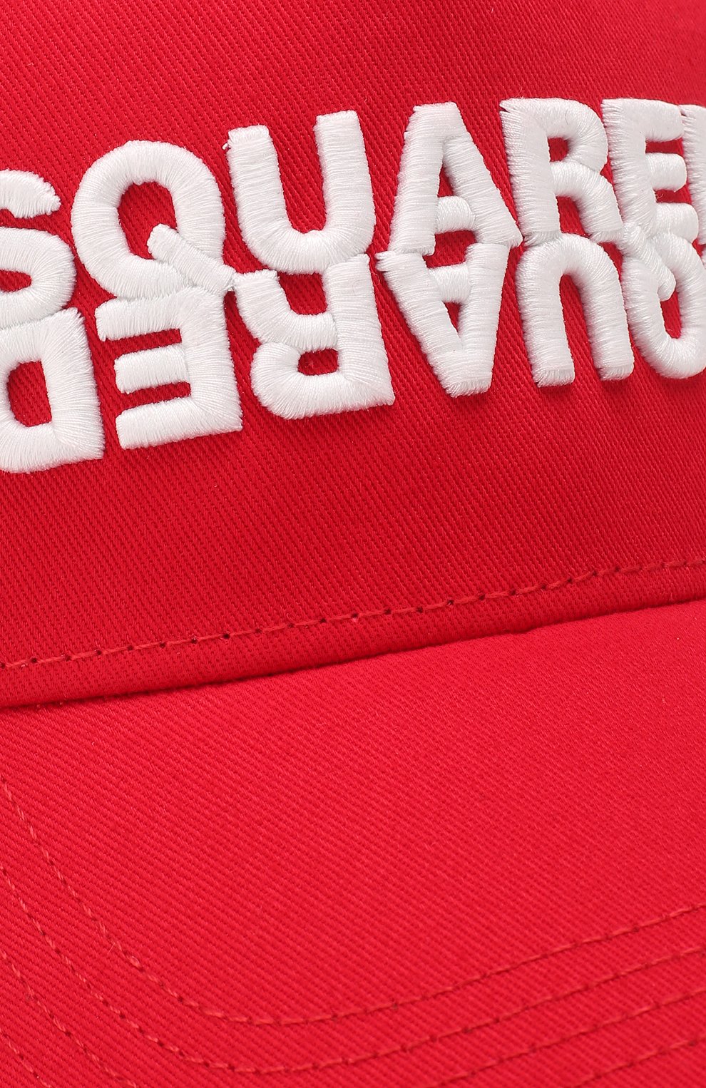 Мужской хлопковая бейсболка DSQUARED2 красного цвета по цене 9950 руб., арт. BCM0282 05C00001 | Фото 3 Мужской хлопковая бейсболка DSQUARED2 красного цвета, арт. BCM0282 05C00001 | Фото 3