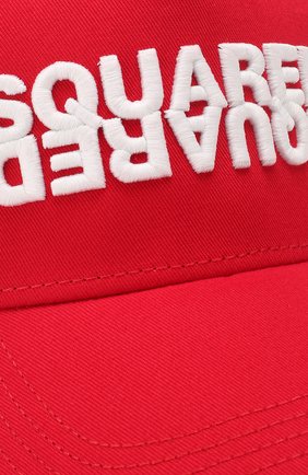 Мужской хлопковая бейсболка DSQUARED2 красного цвета по цене 9950 руб., арт. BCM0282 05C00001 | Фото 3 Мужской хлопковая бейсболка DSQUARED2 красного цвета, арт. BCM0282 05C00001 | Фото 3