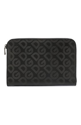 Мужская кожаная борсетка DOLCE & GABBANA черного цвета по цене 51650 руб., арт. BM1751/AJ690 | Фото 1 Мужская кожаная борсетка DOLCE & GABBANA черного цвета, арт. BM1751/AJ690 | Фото 1