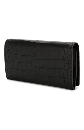 Мужской портмоне из кожи аллигатора BOTTEGA VENETA черного цвета по цене 350500 руб., арт. 591365/V203D/AMIS | Фото 2 Мужской портмоне из кожи аллигатора BOTTEGA VENETA черного цвета, арт. 591365/V203D/AMIS | Фото 2