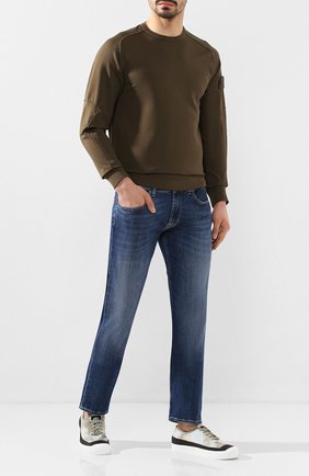 Мужские текстильные кеды STONE ISLAND светло-зеленого цвета по цене 27100 руб., арт. 7215S0165 | Фото 2 Мужские текстильные кеды STONE ISLAND светло-зеленого цвета, арт. 7215S0165 | Фото 2
