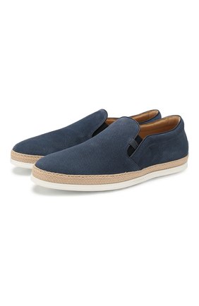 Мужские замшевые слипоны TOD’S темно-синего цвета по цене 32650 руб., арт. XXM0TV0C010NXG | Фото 1 Мужские замшевые слипоны TOD’S темно-синего цвета, арт. XXM0TV0C010NXG | Фото 1