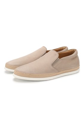 Мужские кожаные слипоны TOD’S светло-серого цвета по цене 39100 руб., арт. XXM0TV0K9006RN | Фото 1 Мужские кожаные слипоны TOD’S светло-серого цвета, арт. XXM0TV0K9006RN | Фото 1 (Материал внутренний: Натуральная кожа; Стили: Кэжуэл)