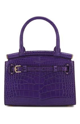 Женская сумка rl50 mini из кожи аллигатора RALPH LAUREN фиолетового цвета по цене 1120000 руб., арт. 435769101/AMIS | Фото 1 Женская сумка rl50 mini из кожи аллигатора RALPH LAUREN фиолетового цвета, арт. 435769101/AMIS | Фото 1