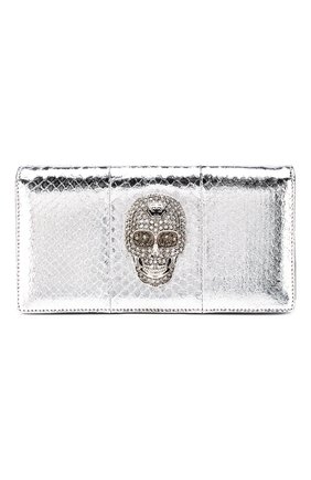 Женский клатч PHILIPP PLEIN серебряного цвета по цене 122310 руб., арт. S20A WBA1142 PTE003N | Фото 1 Женский клатч PHILIPP PLEIN серебряного цвета, арт. S20A WBA1142 PTE003N | Фото 1