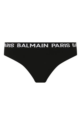 Женские трусы-слипы BALMAIN черного цвета по цене 15250 руб., арт. BPL615010 | Фото 1 Женские трусы-слипы BALMAIN черного цвета, арт. BPL615010 | Фото 1