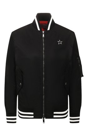 Женский бомбер VALENTINO черного цвета по цене 163000 руб., арт. TB3CIF155VU | Фото 1 Женский бомбер VALENTINO черного цвета, арт. TB3CIF155VU | Фото 1 (Материал внешний: Синтетический материал; Рукава: Длинные; Материал подклада: Синтетический материал; Длина (верхняя одежда): Короткие; Статус проверки: Проверена категория)