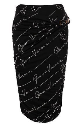 Женская юбка из вискозы VERSACE черного цвета по цене 136000 руб., арт. A85690/A227759 | Фото 1 Женская юбка из вискозы VERSACE черного цвета, арт. A85690/A227759 | Фото 1