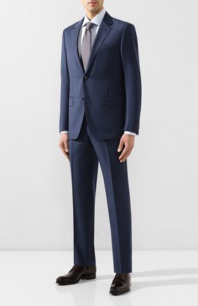 Мужской шерстяной костюм ERMENEGILDO ZEGNA синего цвета по цене 194500 руб., арт. 722031/25M22Y | Фото 1 Мужской шерстяной костюм ERMENEGILDO ZEGNA синего цвета, арт. 722031/25M22Y | Фото 1