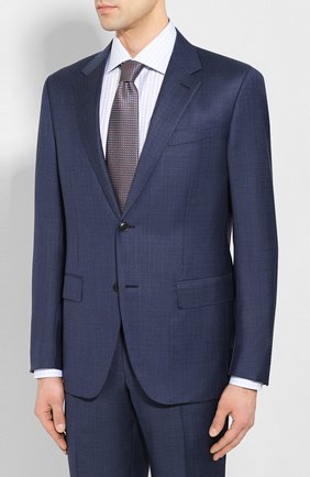 Мужской шерстяной костюм ERMENEGILDO ZEGNA синего цвета по цене 194500 руб., арт. 722031/25M22Y | Фото 2 Мужской шерстяной костюм ERMENEGILDO ZEGNA синего цвета, арт. 722031/25M22Y | Фото 2