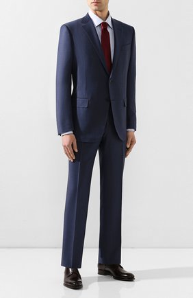 Мужской шерстяной костюм ERMENEGILDO ZEGNA синего цвета по цене 244000 руб., арт. 722548/221225 | Фото 1 Мужской шерстяной костюм ERMENEGILDO ZEGNA синего цвета, арт. 722548/221225 | Фото 1