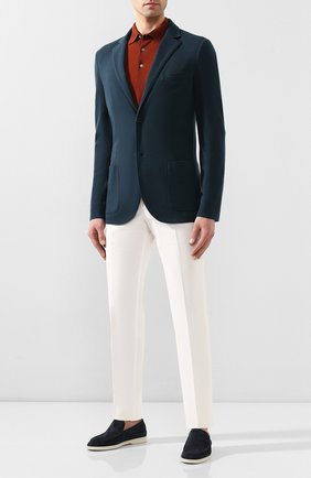 Мужской кашемировый пиджак LORO PIANA синего цвета по цене 287000 руб., арт. FAL0732 | Фото 2 Мужской кашемировый пиджак LORO PIANA синего цвета, арт. FAL0732 | Фото 2