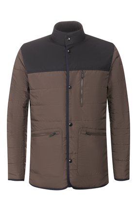 Мужская двусторонняя куртка Z ZEGNA хаки цвета, арт. VU013/ZZ106 | Фото 1 (Материал внешний: Синтетический материал; Материал подклада: Синтетический материал; Рукава: Длинные; Длина (верхняя одежда): Короткие; Мужское Кросс-КТ: Куртка-верхняя одежда, Верхняя одежда, утепленные куртки; Кросс-КТ: Куртка)