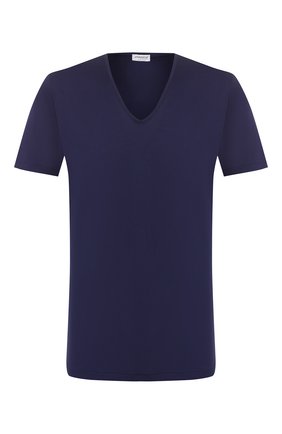 Мужские хлопковая футболка ZIMMERLI темно-синего цвета по цене 12500 руб., арт. 286-1442 | Фото 1 Мужские хлопковая футболка ZIMMERLI темно-синего цвета, арт. 286-1442 | Фото 1