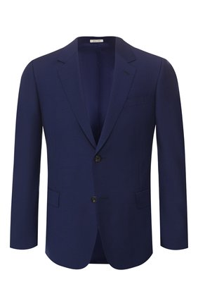 Мужской шерстяной пиджак ALEXANDER MCQUEEN синего цвета по цене 99000 руб., арт. 595146/Q0U12 | Фото 1 Мужской шерстяной пиджак ALEXANDER MCQUEEN синего цвета, арт. 595146/Q0U12 | Фото 1