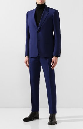 Мужской шерстяной пиджак ALEXANDER MCQUEEN синего цвета по цене 99000 руб., арт. 595146/Q0U12 | Фото 2 Мужской шерстяной пиджак ALEXANDER MCQUEEN синего цвета, арт. 595146/Q0U12 | Фото 2