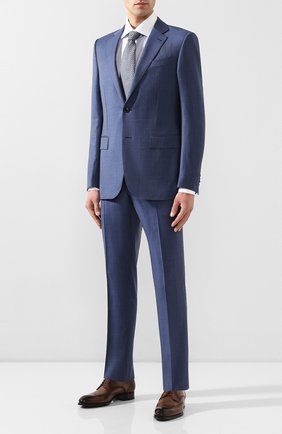 Мужская хлопковая сорочка BRIONI синего цвета по цене 41150 руб., арт. RCL821/P905Z | Фото 2 Мужская хлопковая сорочка BRIONI синего цвета, арт. RCL821/P905Z | Фото 2