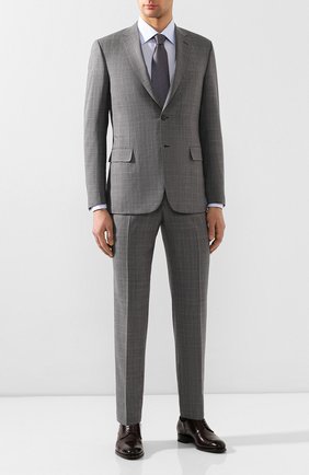 Мужской шерстяной костюм BRIONI серого цвета по цене 362500 руб., арт. RA0J1M/P9A1W/BRUNIC0 | Фото 1 Мужской шерстяной костюм BRIONI серого цвета, арт. RA0J1M/P9A1W/BRUNIC0 | Фото 1