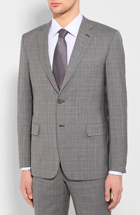 Мужской шерстяной костюм BRIONI серого цвета по цене 362500 руб., арт. RA0J1M/P9A1W/BRUNIC0 | Фото 2 Мужской шерстяной костюм BRIONI серого цвета, арт. RA0J1M/P9A1W/BRUNIC0 | Фото 2