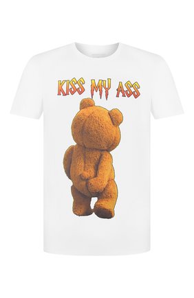 Мужская хлопковая футболка BISIBIGLIO белого цвета по цене 6995 руб., арт. TED MY ASS/HEAVY | Фото 1 Мужская хлопковая футболка BISIBIGLIO белого цвета, арт. TED MY ASS/HEAVY | Фото 1