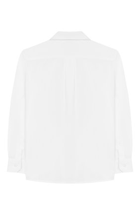 Детская хлопковая рубашка DOLCE & GABBANA белого цвета по цене 16200 руб., арт. L43S14/G7VN0/2-6 | Фото 2 Детская хлопковая рубашка DOLCE & GABBANA белого цвета, арт. L43S14/G7VN0/2-6 | Фото 2