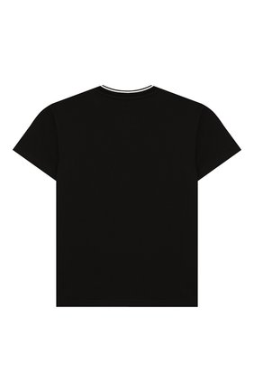 Детская хлопковая футболка DOLCE & GABBANA черного цвета по цене 12600 руб., арт. L4JT7N/G7VSG/2-6 | Фото 2 Детская хлопковая футболка DOLCE & GABBANA черного цвета, арт. L4JT7N/G7VSG/2-6 | Фото 2