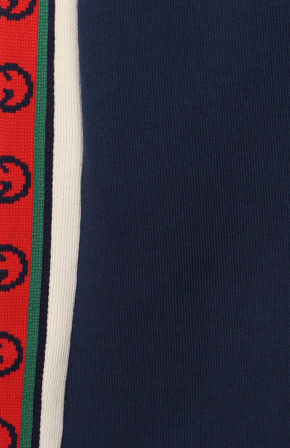 Детский хлопковый комбинезон GUCCI синего цвета по цене 23700 руб., арт. 591507/XJB4P | Фото 3 Детский хлопковый комбинезон GUCCI синего цвета, арт. 591507/XJB4P | Фото 3
