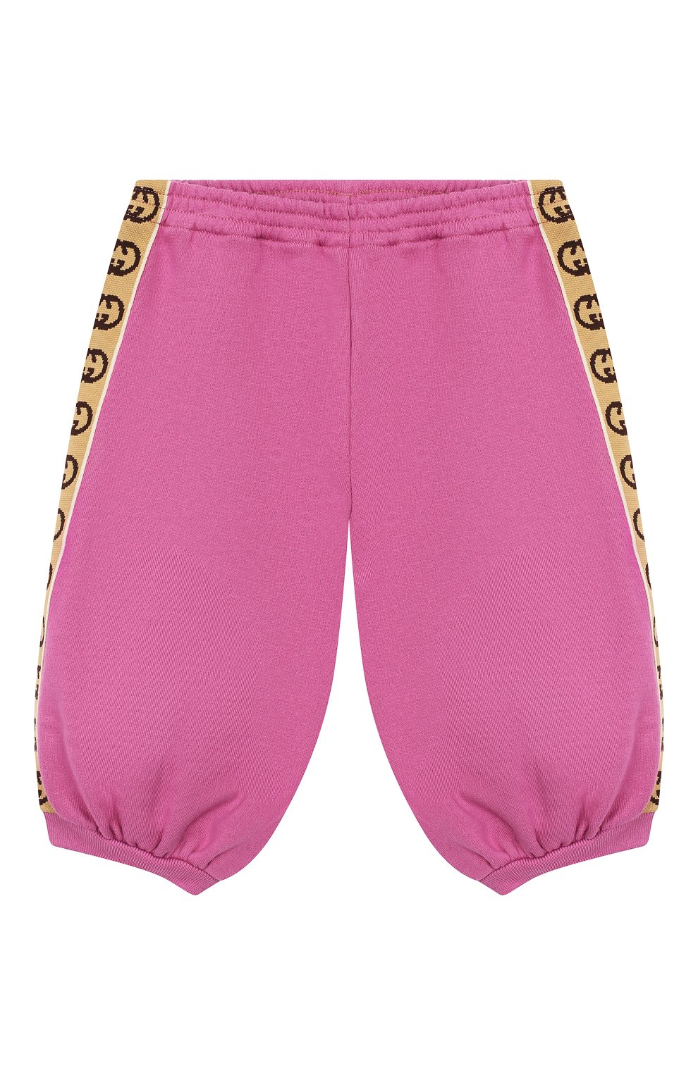Детские хлопковые джоггеры GUCCI розового цвета, арт. 596148/XJB8Z | Фото 1