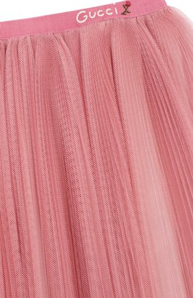 Детская юбка GUCCI розового цвета, арт. 600935/ZADK0 | Фото 3 (Ростовка одежда: 3 года | 98 см)