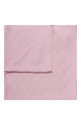 Детского шерстяное одеяло GUCCI розового цвета, арт. 603808/3K601 | Фото 1 (Материал: Шерсть, Текстиль)