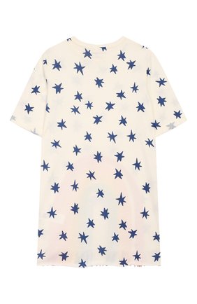 Детское хлопковое платье STELLA MCCARTNEY белого цвета по цене 3750 руб., арт. 588659/S0J61 | Фото 2 Детское хлопковое платье STELLA MCCARTNEY белого цвета, арт. 588659/S0J61 | Фото 2