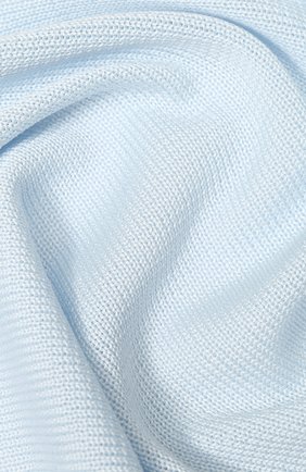 Детского хлопковое одеяло IL TRENINO голубого цвета, арт. 20 6914/E0 | Фото 2 (Материал: Хлопок, Текстиль)