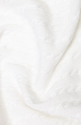 Детского одеяло из хлопка и кашемира IL TRENINO белого цвета, арт. 20 6916/E0 | Фото 2 (Материал: Текстиль, Хлопок)