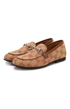 Детские лоферы GUCCI бежевого цвета по цене 22500 руб., арт. 578998/HWK20 | Фото 1 Детские лоферы GUCCI бежевого цвета, арт. 578998/HWK20 | Фото 1