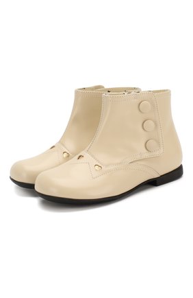 Детские кожаные ботинки GUCCI белого цвета по цене 32300 руб., арт. 580114/D73L0 | Фото 1 Детские кожаные ботинки GUCCI белого цвета, арт. 580114/D73L0 | Фото 1