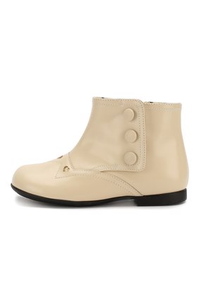 Детские кожаные ботинки GUCCI белого цвета по цене 32300 руб., арт. 580114/D73L0 | Фото 2 Детские кожаные ботинки GUCCI белого цвета, арт. 580114/D73L0 | Фото 2