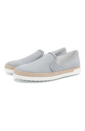 Женские кожаные слипоны TOD’S серого цвета по цене 27950 руб., арт. XXW0TV0J970SFV | Фото 1 Женские кожаные слипоны TOD’S серого цвета, арт. XXW0TV0J970SFV | Фото 1