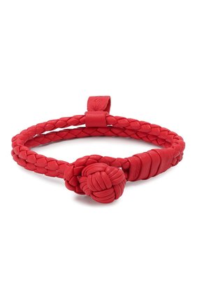 Женская кожаный браслет BOTTEGA VENETA красного цвета по цене 19300 руб., арт. 612982/V00BG | Фото 1 Женская кожаный браслет BOTTEGA VENETA красного цвета, арт. 612982/V00BG | Фото 1