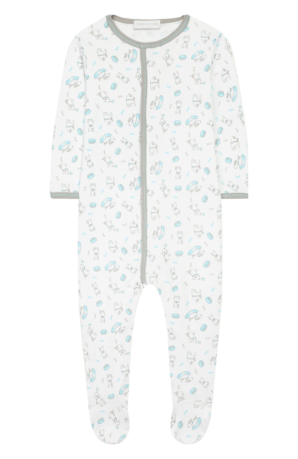 Детский хлопковый комбинезон MAGNOLIA BABY голубого цвета, арт. 563-22P-LB | Фото 1
