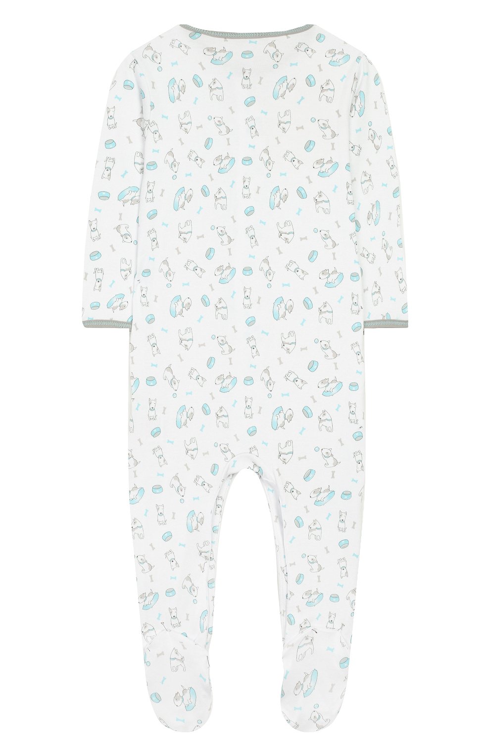 Детский хлопковый комбинезон MAGNOLIA BABY голубого цвета по цене 3270 руб., арт. 563-22P-LB | Фото 2 Детский хлопковый комбинезон MAGNOLIA BABY голубого цвета, арт. 563-22P-LB | Фото 2